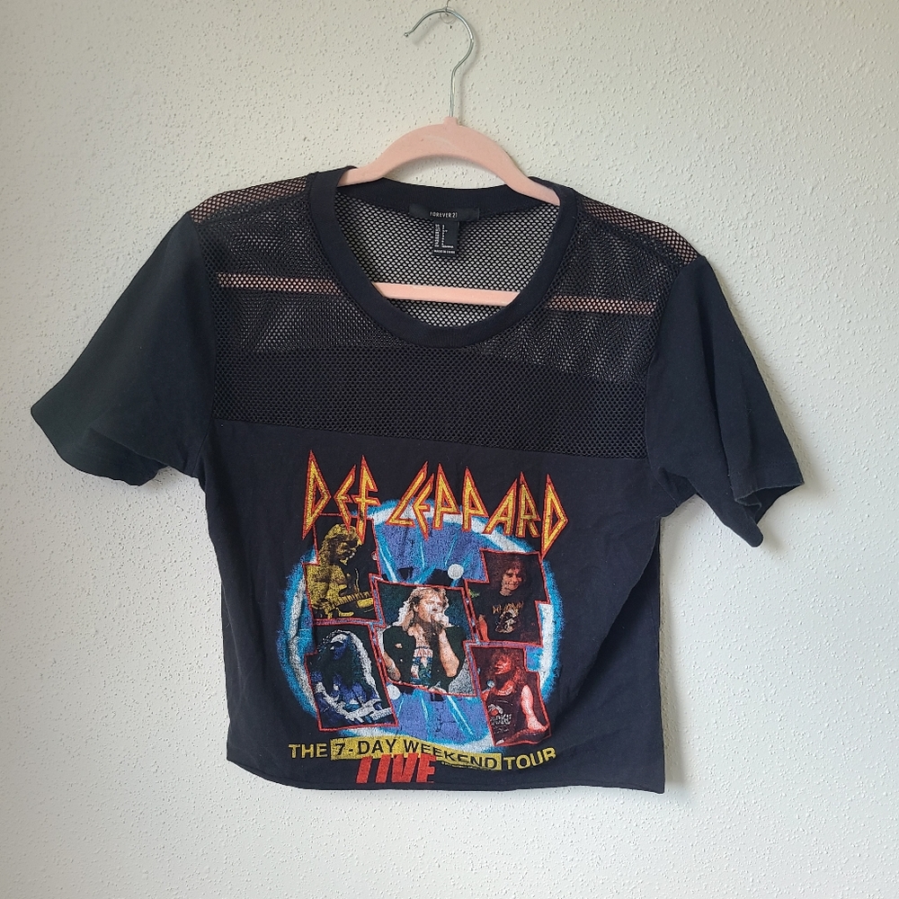Led Zeppelin crop top